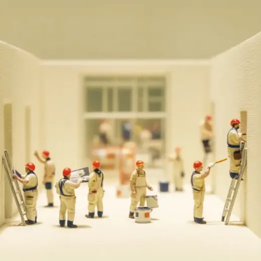 Miniature Renovation Crew – AI image example