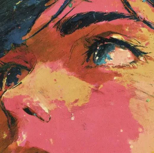Pop-Art Face Close-Up – AI image example